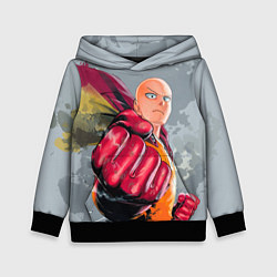 Толстовка-худи детская One Punch Man Fist, цвет: 3D-черный