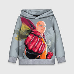 Толстовка-худи детская One Punch Man Fist, цвет: 3D-меланж