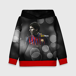 Толстовка-худи детская Leo Messi, цвет: 3D-красный