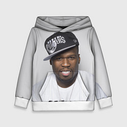 Толстовка-худи детская 50 cent, цвет: 3D-белый