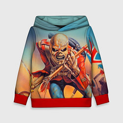 Толстовка-худи детская Iron Maiden: Crash arrow, цвет: 3D-красный
