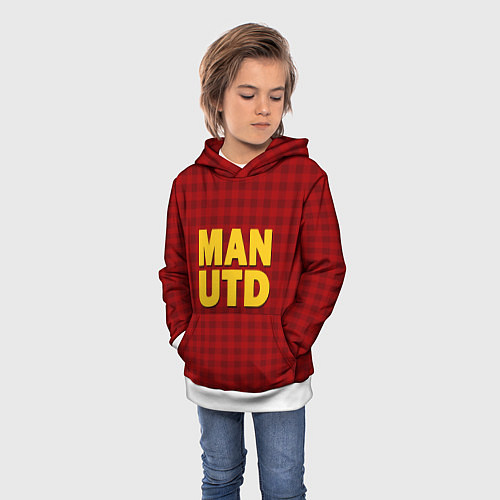 Детская толстовка MAN UTD / 3D-Белый – фото 3