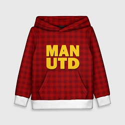 Толстовка-худи детская MAN UTD, цвет: 3D-белый