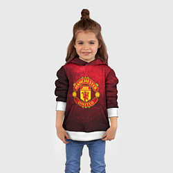 Толстовка-худи детская Манчестер Юнайтед, цвет: 3D-белый — фото 2