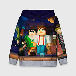 Толстовка-худи детская Minecraft Men's цвета 3D-меланж — фото 1