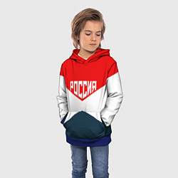Толстовка-худи детская Форма России, цвет: 3D-синий — фото 2