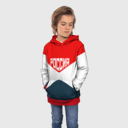 Толстовка-худи детская Форма России, цвет: 3D-красный — фото 2