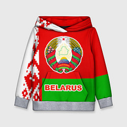 Толстовка-худи детская Belarus Patriot цвета 3D-меланж — фото 1