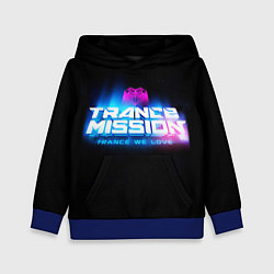 Толстовка-худи детская Trancemission: Trance we love, цвет: 3D-синий