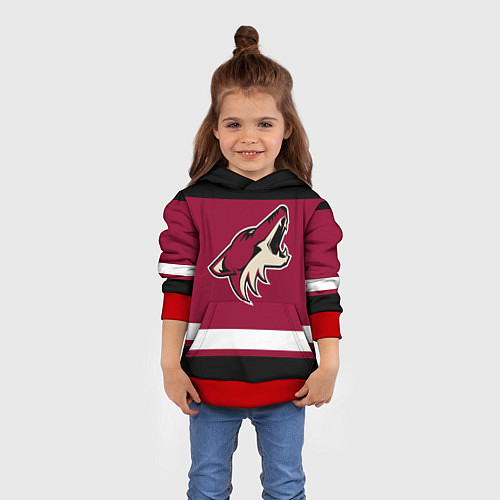 Детская толстовка Arizona Coyotes / 3D-Красный – фото 4