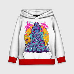Толстовка-худи детская Hotline Miami: Throne, цвет: 3D-красный