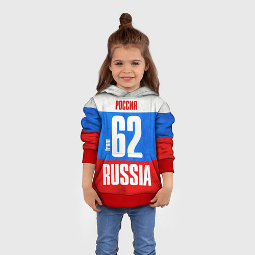 Детская толстовка Russia: from 62 / 3D-Красный – фото 4