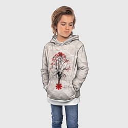 Толстовка-худи детская RHCP: Red Tree, цвет: 3D-белый — фото 2