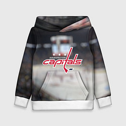 Толстовка-худи детская Washington Capitals, цвет: 3D-белый