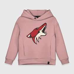Толстовка оверсайз детская Phoenix Coyotes, цвет: пыльно-розовый