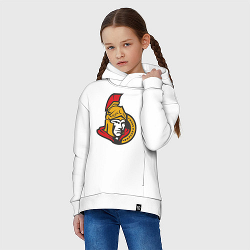 Детское худи оверсайз Ottawa Senators / Белый – фото 3