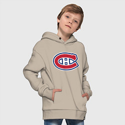 Толстовка оверсайз детская Montreal Canadiens, цвет: миндальный — фото 2