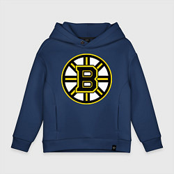 Толстовка оверсайз детская Boston Bruins, цвет: тёмно-синий