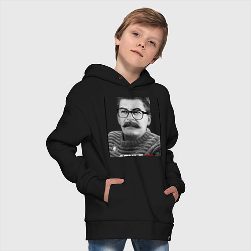 Детское худи оверсайз Stalin: Style in / Черный – фото 4