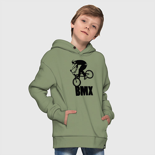 Детское худи оверсайз BMX 3 / Авокадо – фото 4