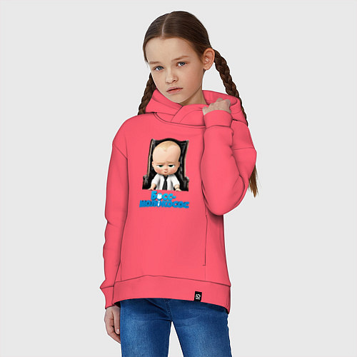 Детское худи оверсайз Boss Baby / Коралловый – фото 3