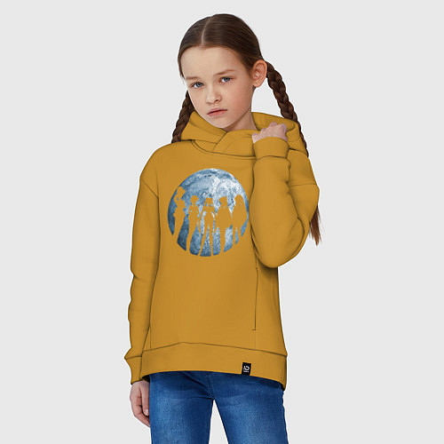 Детское худи оверсайз Войны в матросках / Горчичный – фото 3