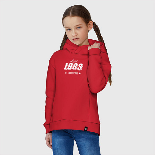 Детское худи оверсайз Limited Edition 1983 / Красный – фото 3