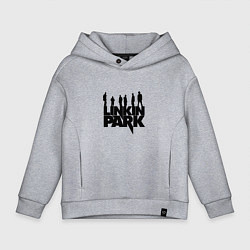 Толстовка оверсайз детская Linkin Park, цвет: меланж