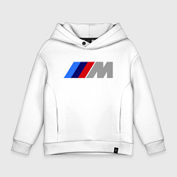 Толстовка оверсайз детская BMW M, цвет: белый