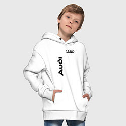 Толстовка оверсайз детская Audi Style, цвет: белый — фото 2
