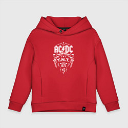 Толстовка оверсайз детская AC/DC: Run For Your Life, цвет: красный