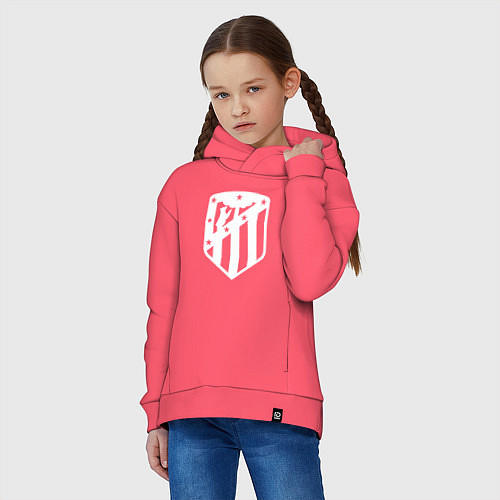 Детское худи оверсайз FC Atletico Madrid / Коралловый – фото 3