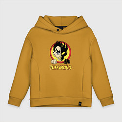 Толстовка оверсайз детская The Offspring Boy, цвет: горчичный