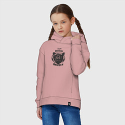 Толстовка оверсайз детская Russian Grizzly, цвет: пыльно-розовый — фото 2