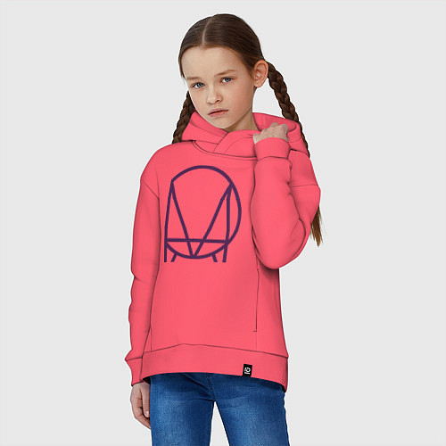 Детское худи оверсайз Skrillex Symbol / Коралловый – фото 3