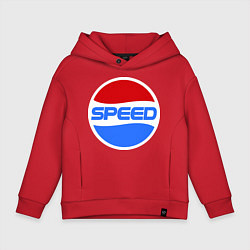 Толстовка оверсайз детская Pepsi Speed, цвет: красный