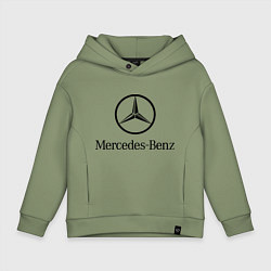 Толстовка оверсайз детская Logo Mercedes-Benz, цвет: авокадо