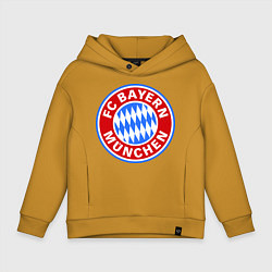 Толстовка оверсайз детская Bayern Munchen FC, цвет: горчичный