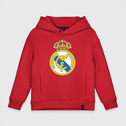 Толстовка оверсайз детская Real Madrid FC, цвет: красный