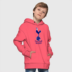 Толстовка оверсайз детская Tottenham FC, цвет: коралловый — фото 2