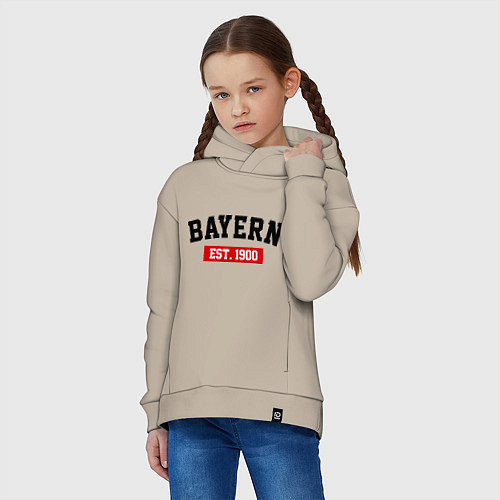 Детское худи оверсайз FC Bayern Est. 1900 / Миндальный – фото 3