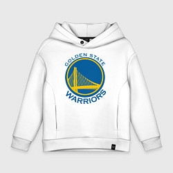 Толстовка оверсайз детская Golden state Warriors, цвет: белый