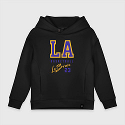 Толстовка оверсайз детская Lebron 23: Los Angeles, цвет: черный