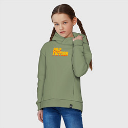 Толстовка оверсайз детская Pulp Fiction, цвет: авокадо — фото 2
