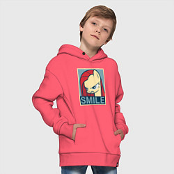 Толстовка оверсайз детская MLP: Smile, цвет: коралловый — фото 2