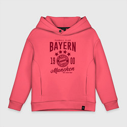 Толстовка оверсайз детская Bayern Munchen 1900, цвет: коралловый