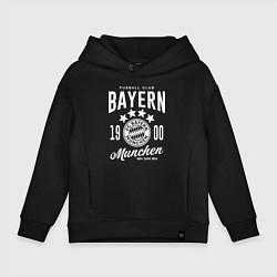Толстовка оверсайз детская Bayern Munchen 1900, цвет: черный