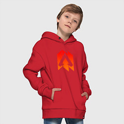 Толстовка оверсайз детская Apex Legends: Symbol, цвет: красный — фото 2