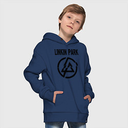 Толстовка оверсайз детская Linkin Park, цвет: тёмно-синий — фото 2