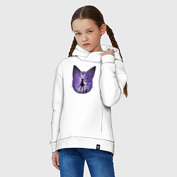 Толстовка оверсайз детская Pretty Soldier Sailor Moon, цвет: белый — фото 2
